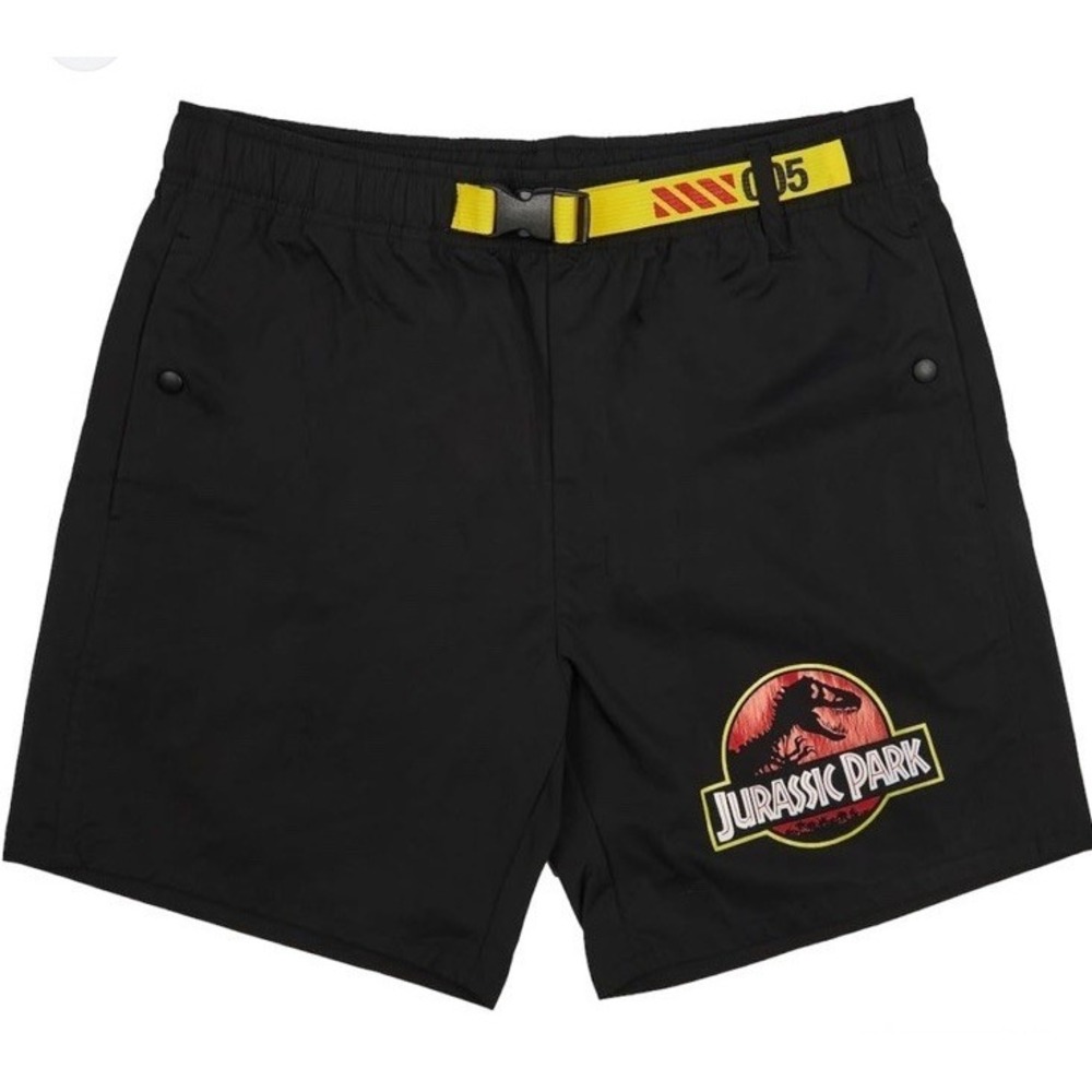 Jurassic Park Isla Nublar Men's Black Lounge Shorts Size S New with Tags